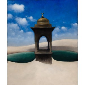 Babar Moghal, 12 x 10 Inch, Garden Veil, Oil on Board, Landscape Painting, AC-BM-064